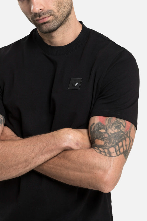 CAMISETA PREMIUM MANGA CORTA COLOR NEGRO