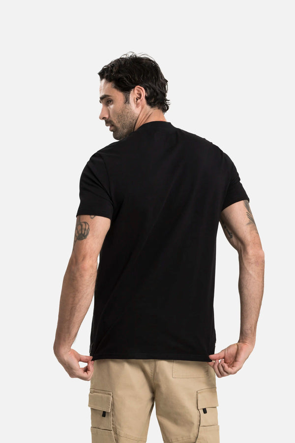 CAMISETA PREMIUM MANGA CORTA COLOR NEGRO