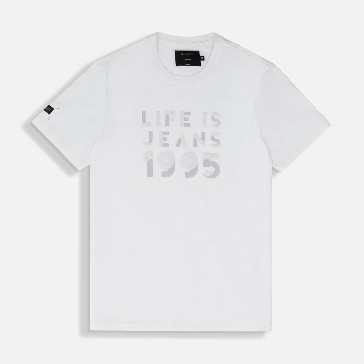 CAMISETA PREMIUM MANGA CORTA COLOR BLANCO OPTICO