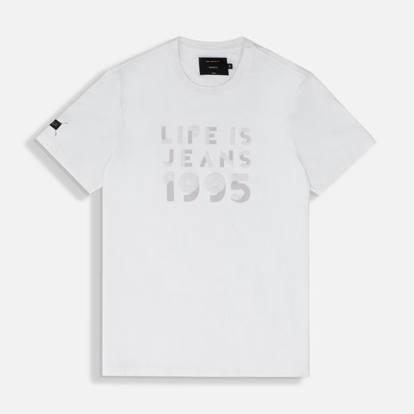 CAMISETA PREMIUM MANGA CORTA COLOR BLANCO OPTICO