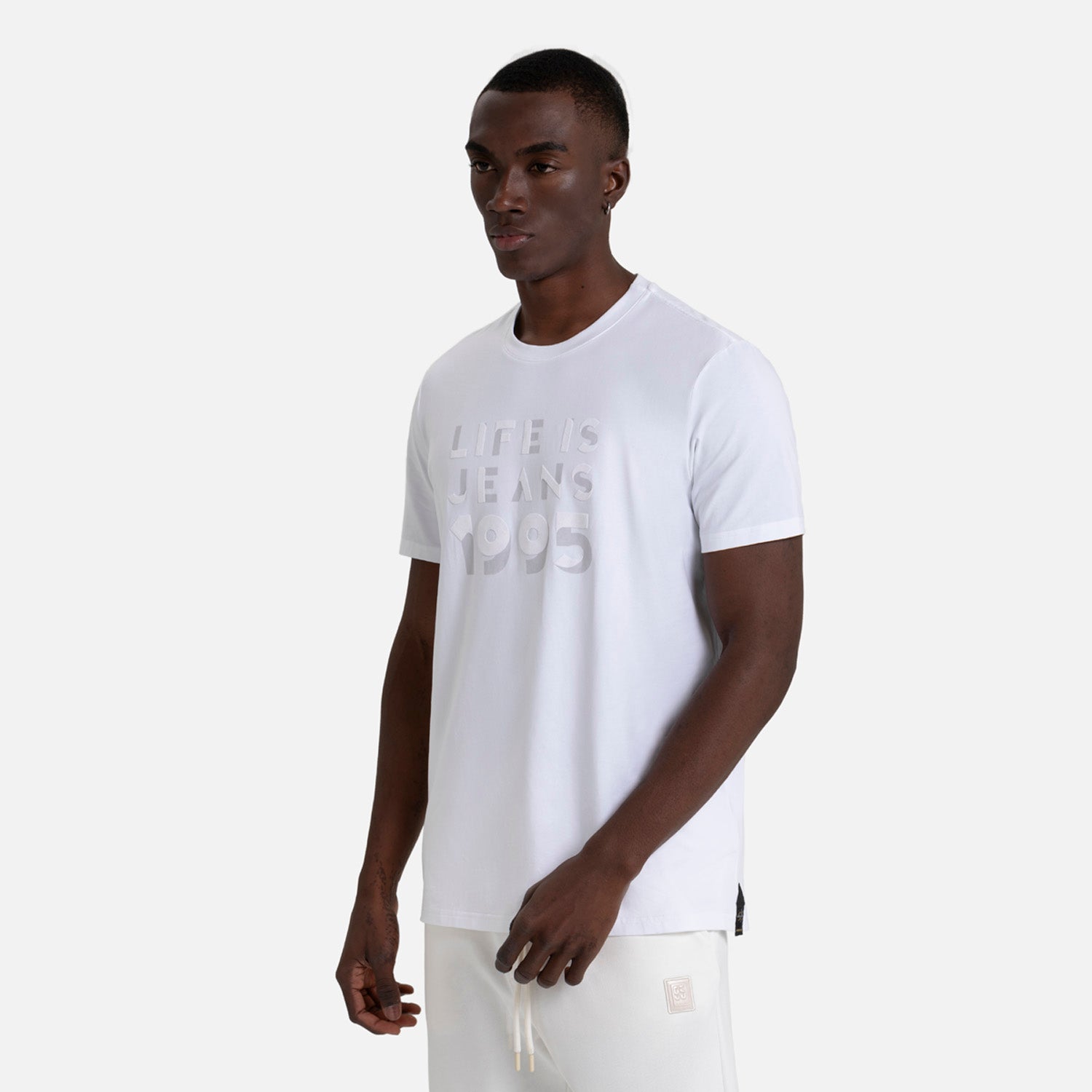 CAMISETA PREMIUM MANGA CORTA COLOR BLANCO OPTICO