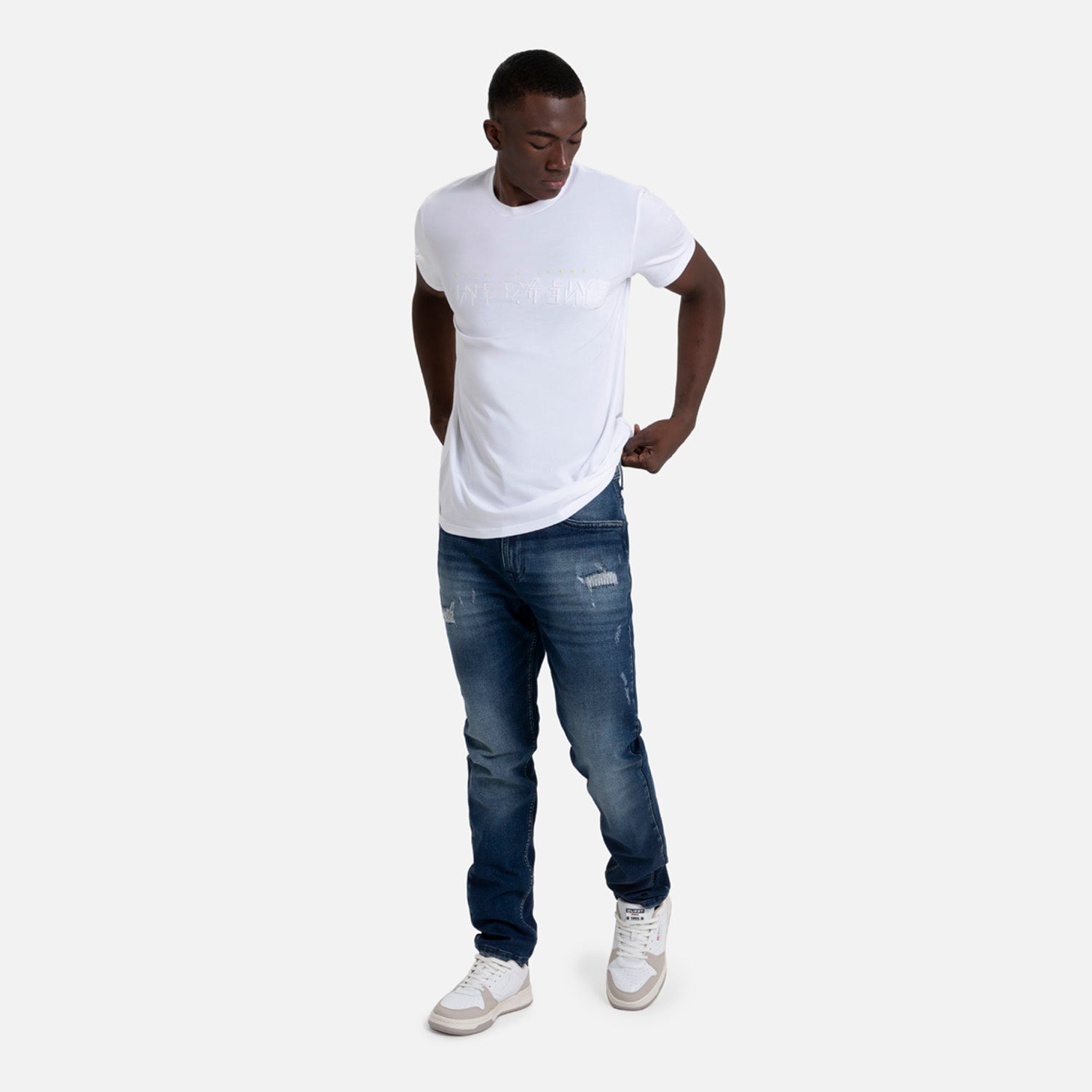 CAMISETA PREMIUM MANGA CORTA COLOR BLANCO OPTICO