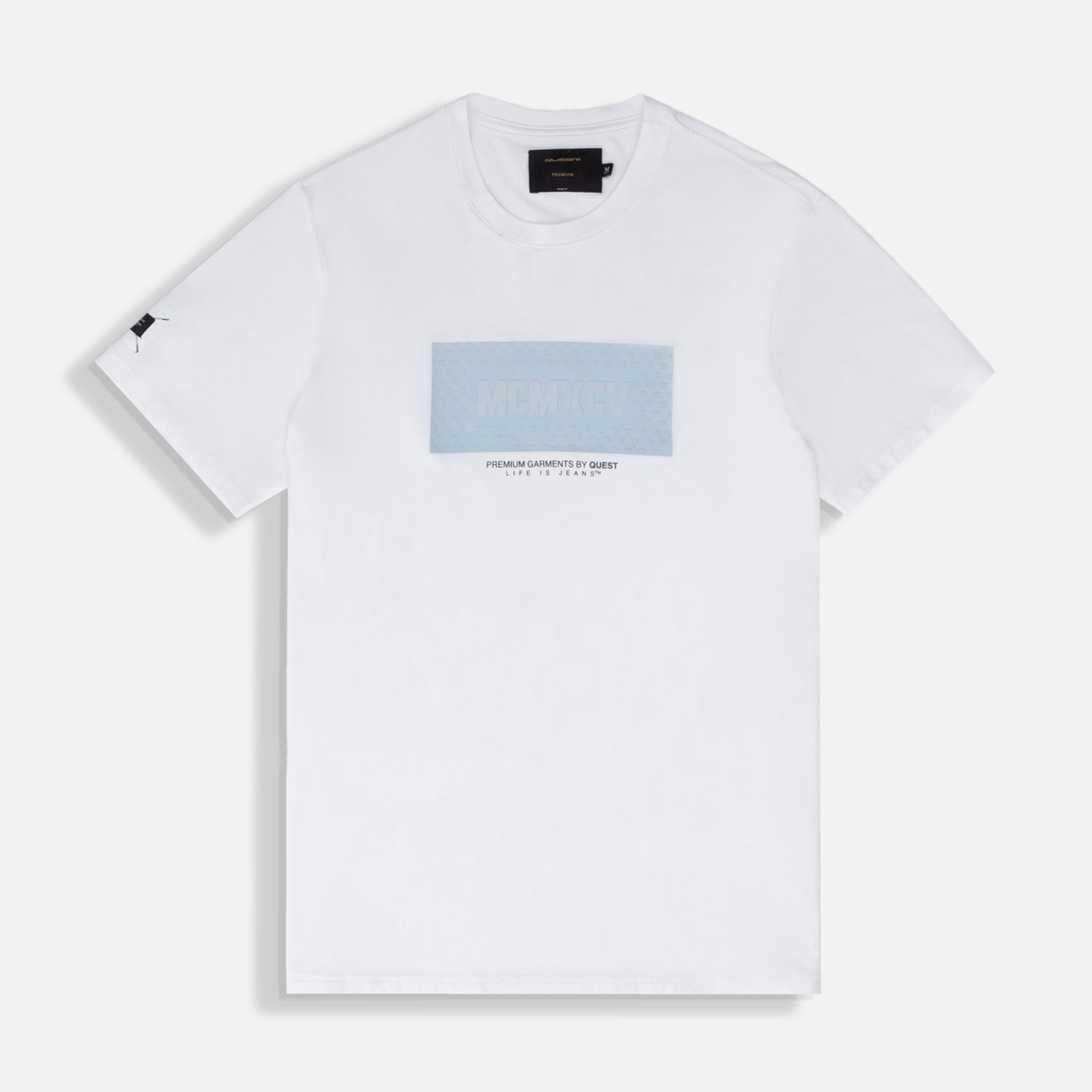 CAMISETA PREMIUM MANGA CORTA COLOR BLANCO OPTICO
