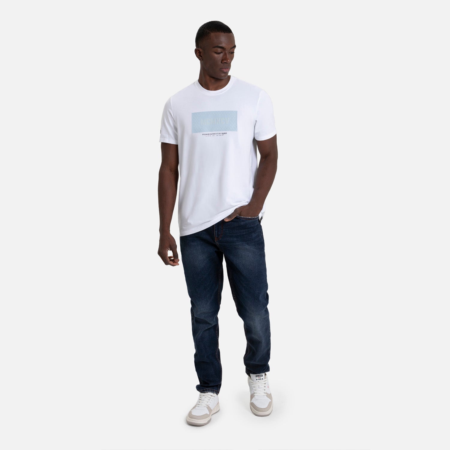CAMISETA PREMIUM MANGA CORTA COLOR BLANCO OPTICO