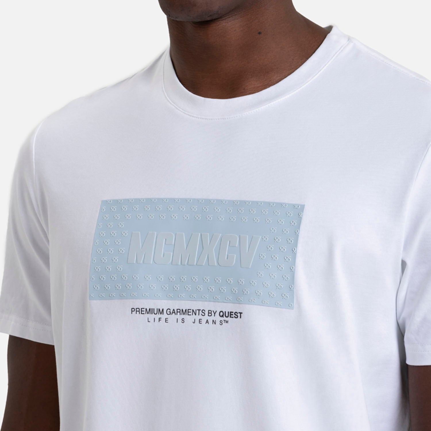 CAMISETA PREMIUM MANGA CORTA COLOR BLANCO OPTICO