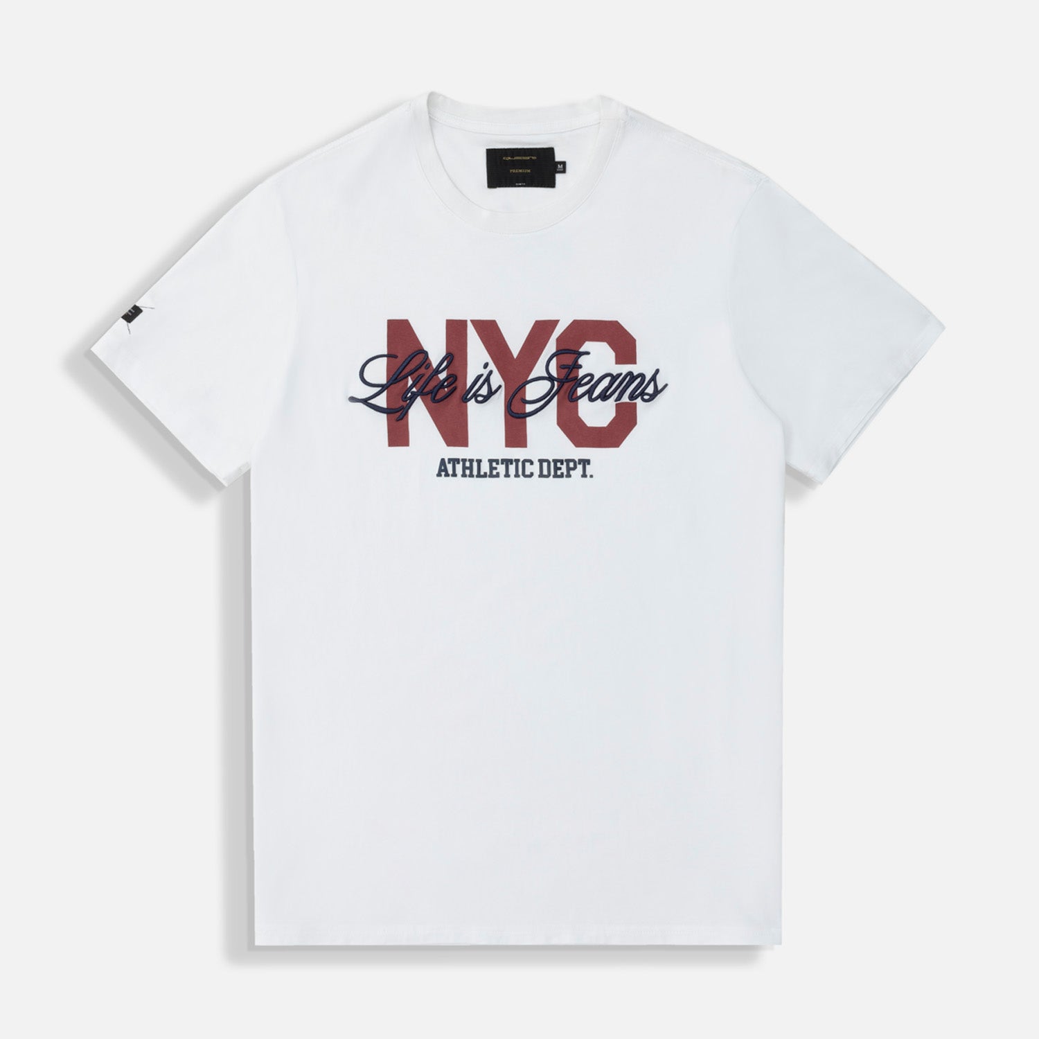 CAMISETA PREMIUM MANGA CORTA COLOR BLANCO OPTICO