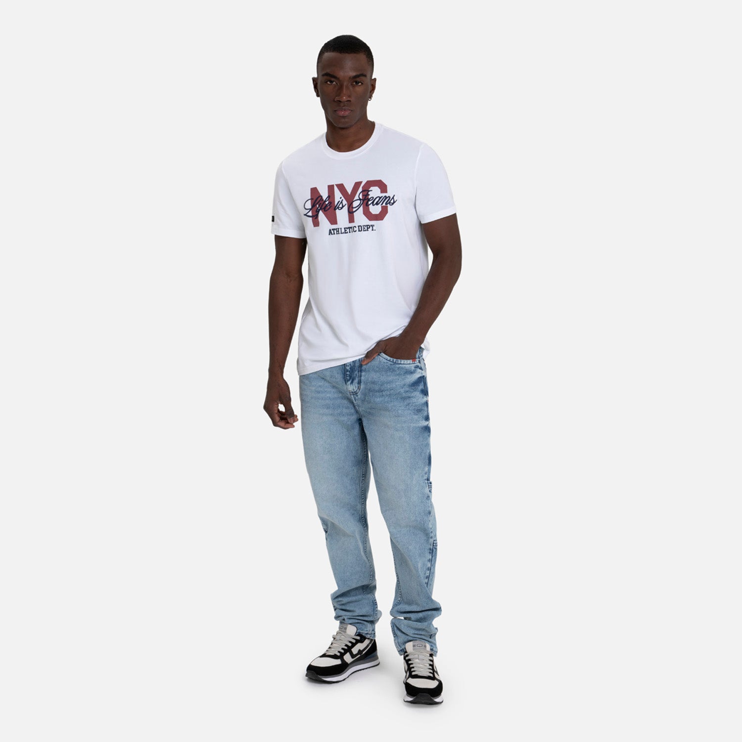 CAMISETA PREMIUM MANGA CORTA COLOR BLANCO OPTICO