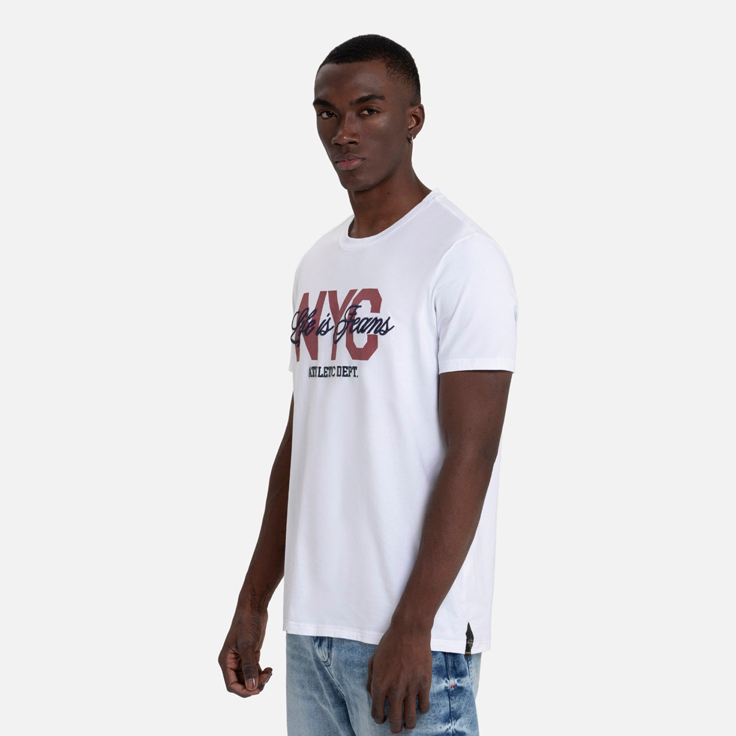 CAMISETA PREMIUM MANGA CORTA COLOR BLANCO OPTICO