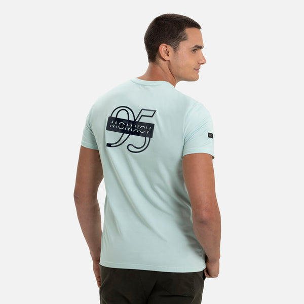 CAMISETA PREMIUM MANGA CORTA COLOR VERDE MENTA EMPOLVADO