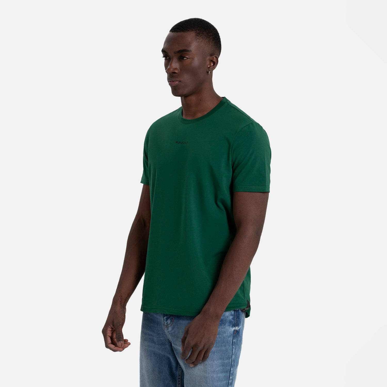 CAMISETA PREMIUM MANGA CORTA COLOR VERDE PRADERA