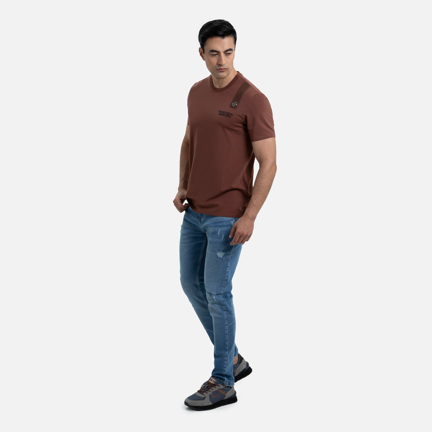 CAMISETA PREMIUM MANGA CORTA COLOR BRUNETTE