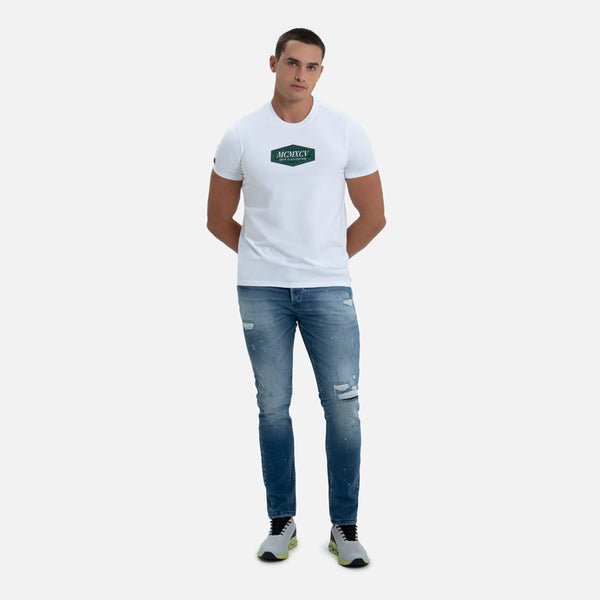 CAMISETA PREMIUM MANGA CORTA COLOR BLANCO OPTICO