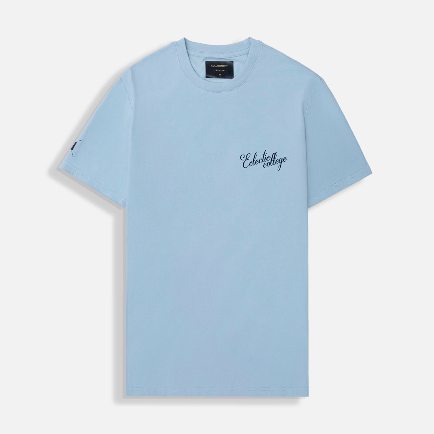 CAMISETA PREMIUM MANGA CORTA COLOR AZUL CHAMBRAY