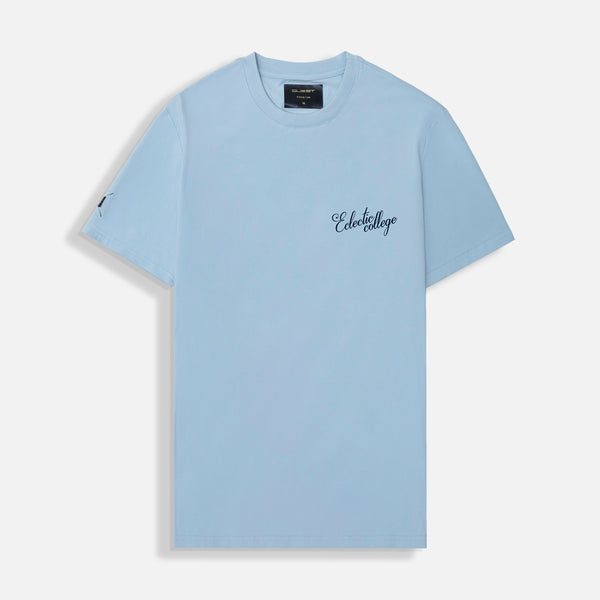 CAMISETA PREMIUM MANGA CORTA COLOR AZUL CHAMBRAY