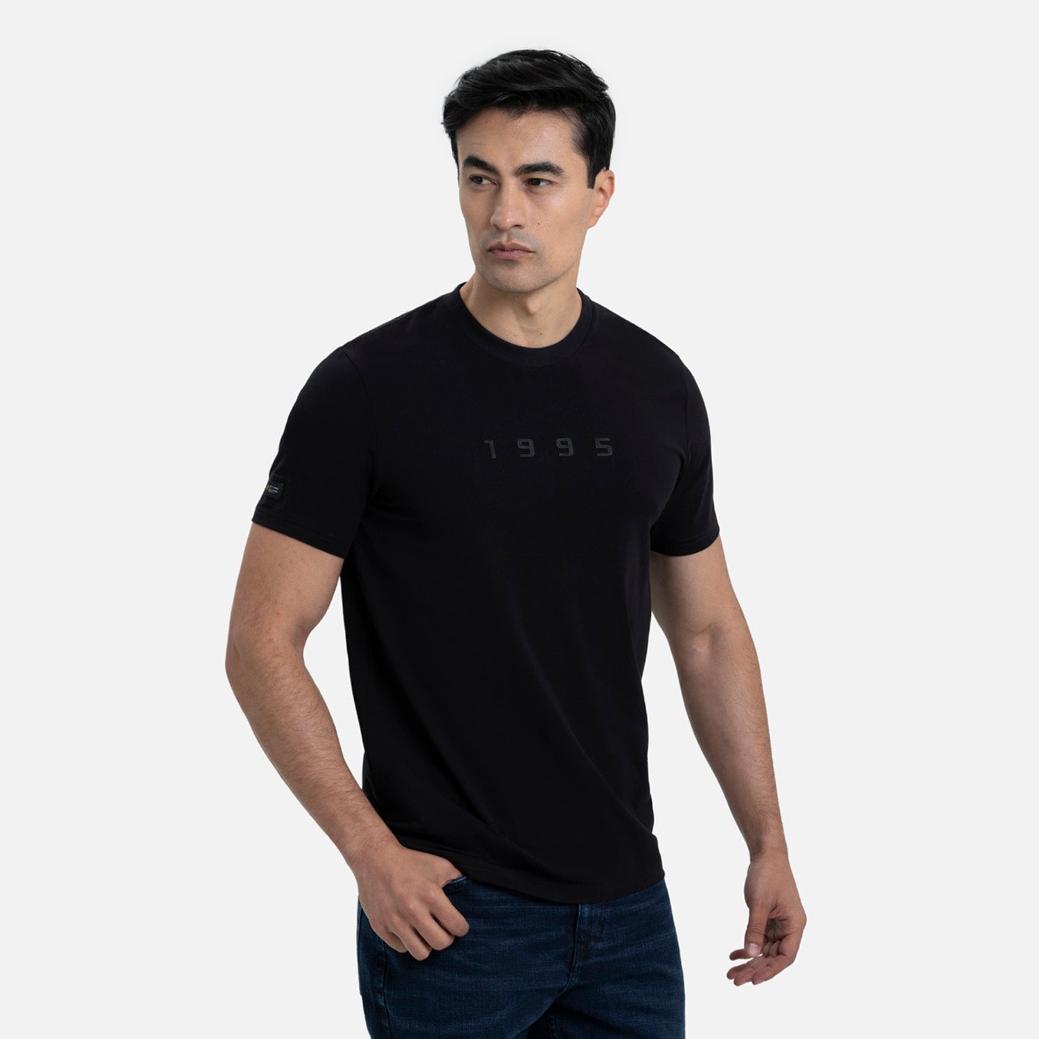 CAMISETA PREMIUM MANGA CORTA COLOR NEGRO