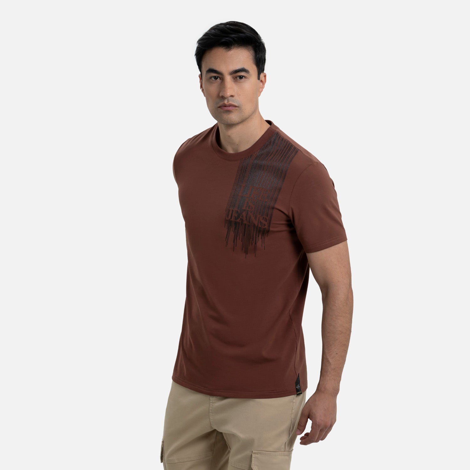 CAMISETA PREMIUM MANGA CORTA COLOR BRUNETTE