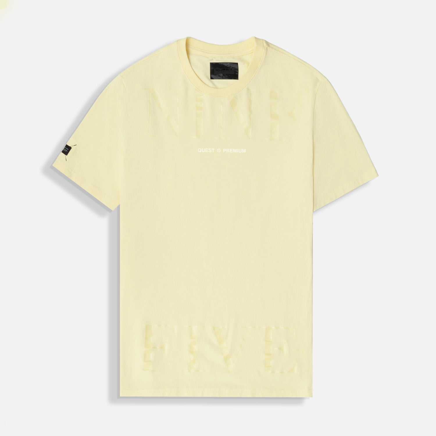CAMISETA PREMIUM MANGA CORTA COLOR BANANA PALIDO