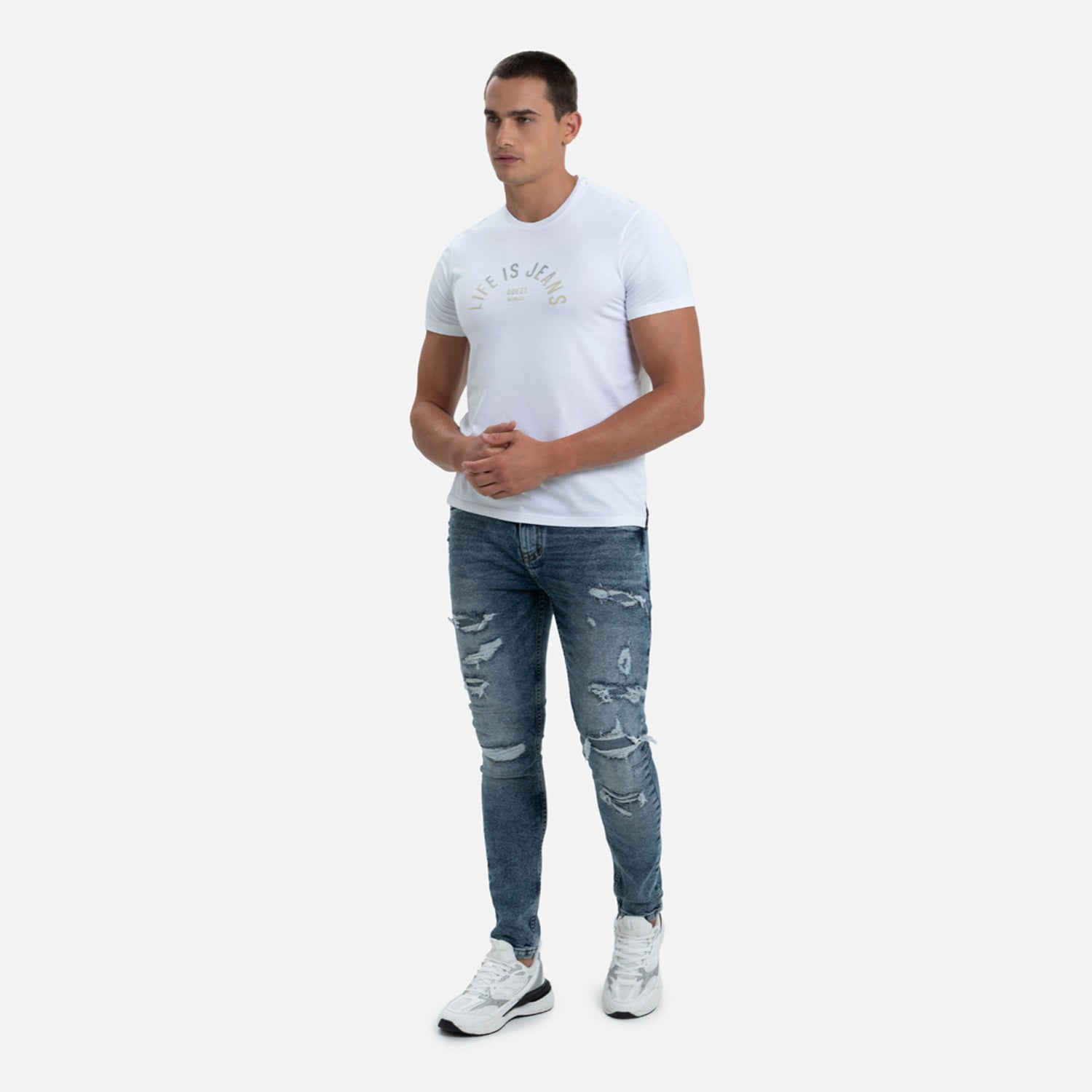 CAMISETA PREMIUM MANGA CORTA COLOR BLANCO OPTICO