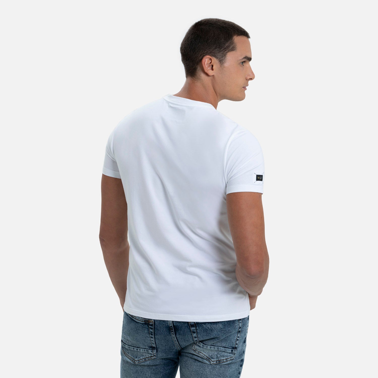CAMISETA PREMIUM MANGA CORTA COLOR BLANCO OPTICO
