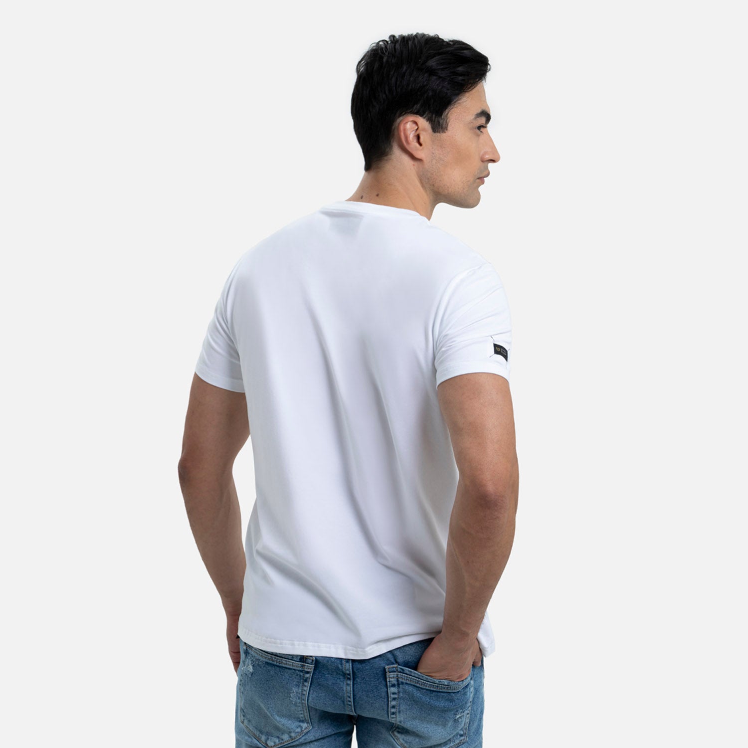 CAMISETA PREMIUM MANGA CORTA COLOR BLANCO OPTICO