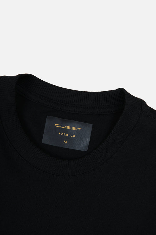 CAMISETA PREMIUM MANGA CORTA COLOR NEGRO