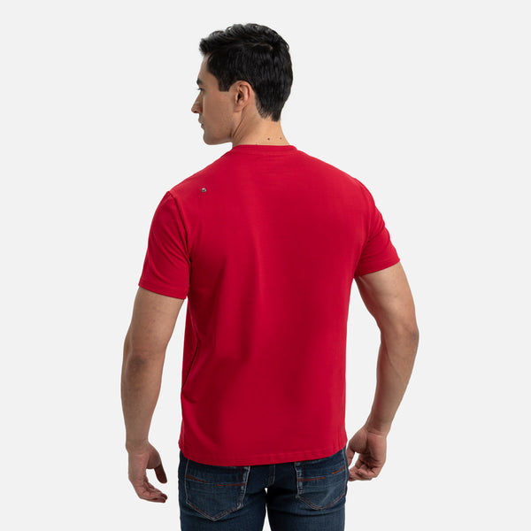 CAMISETA PREMIUM MANGA CORTA COLOR ROJO