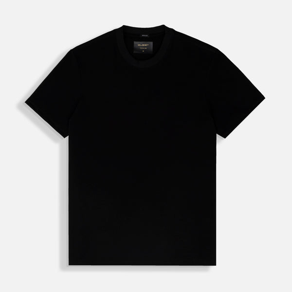 CAMISETA PREMIUM MANGA CORTA COLOR NEGRO