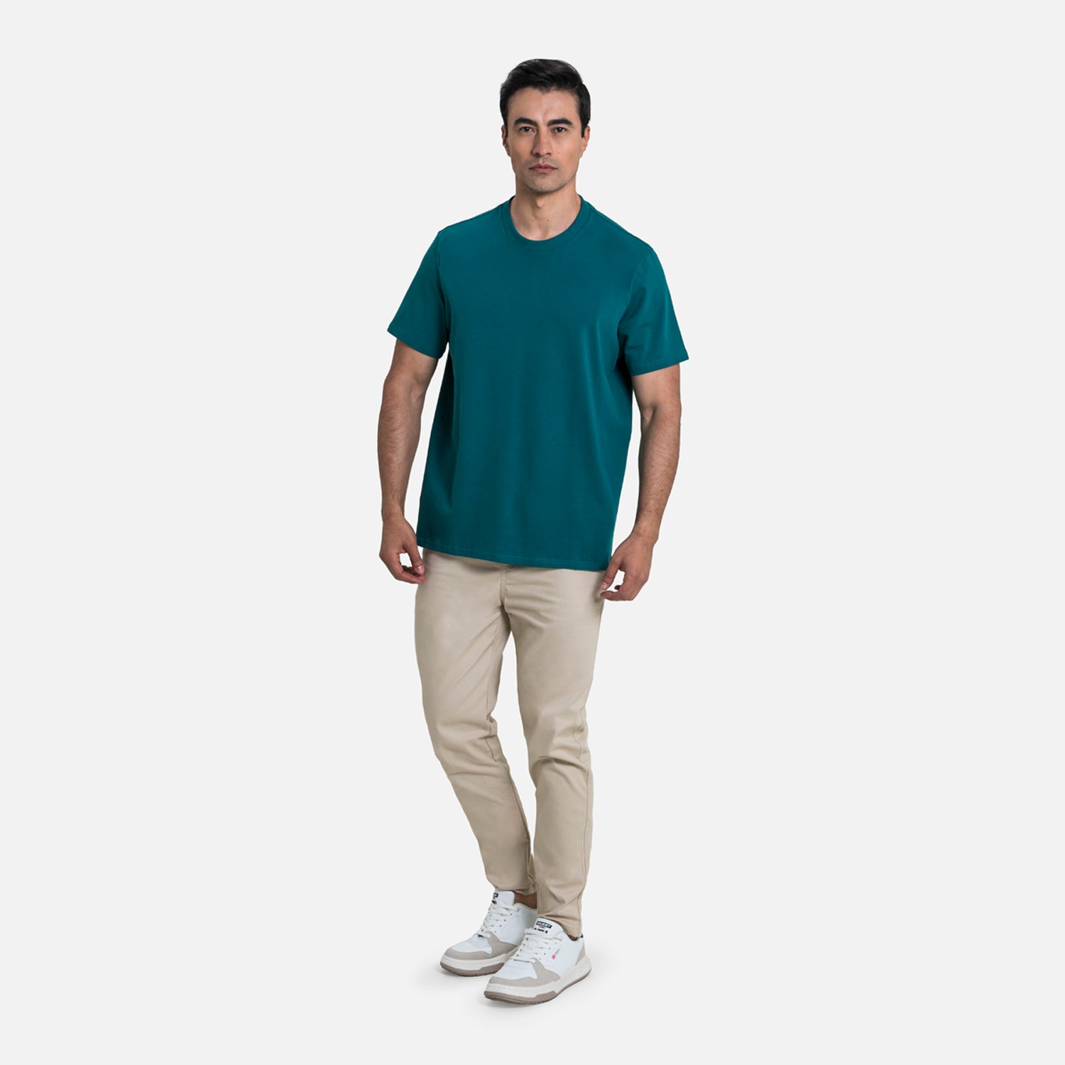 CAMISETA PREMIUM MANGA CORTA COLOR VERDE TORMENTA