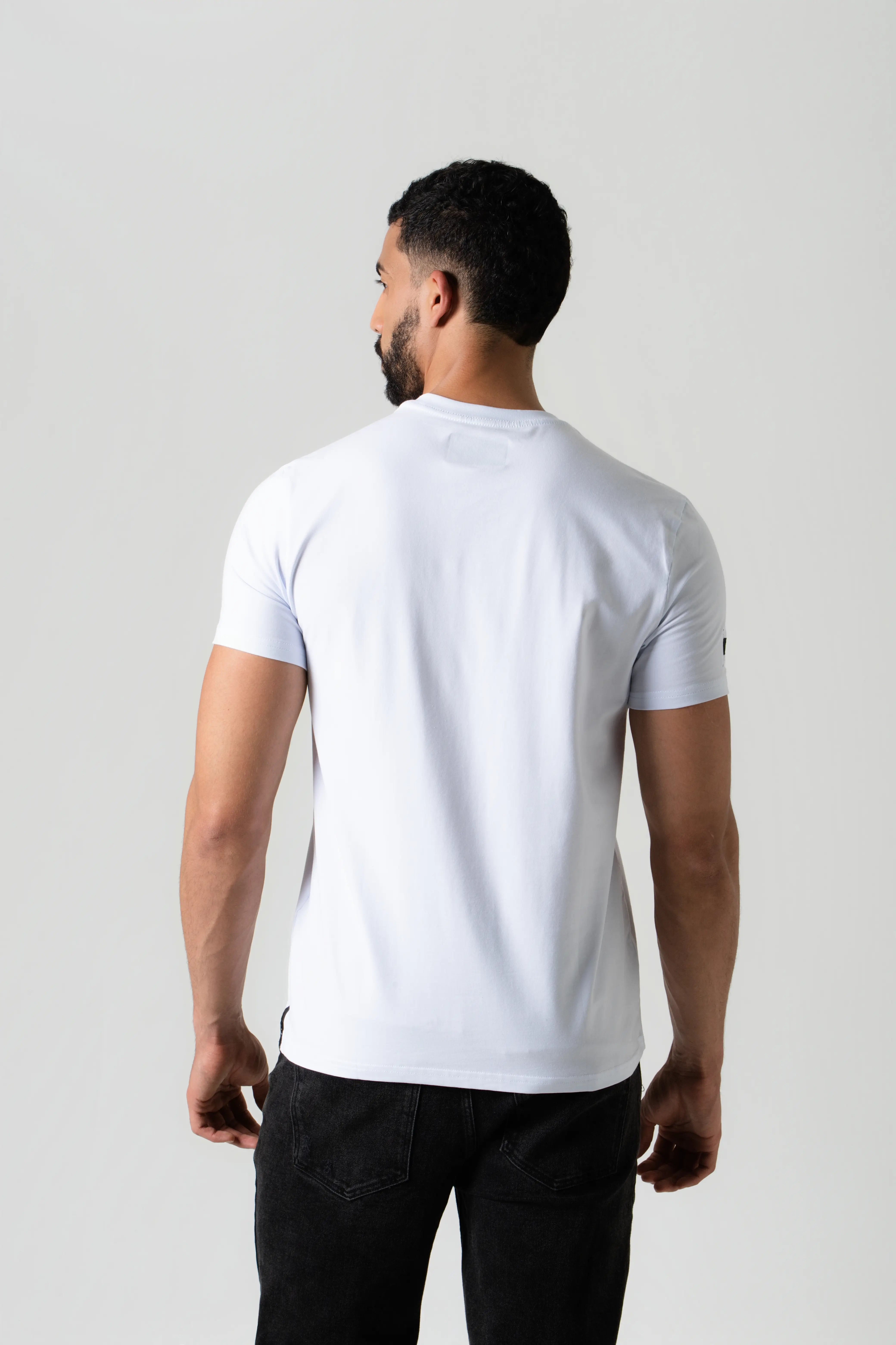 CAMISETA PREMIUM MANGA CORTA COLOR BLANCO OPTICO
