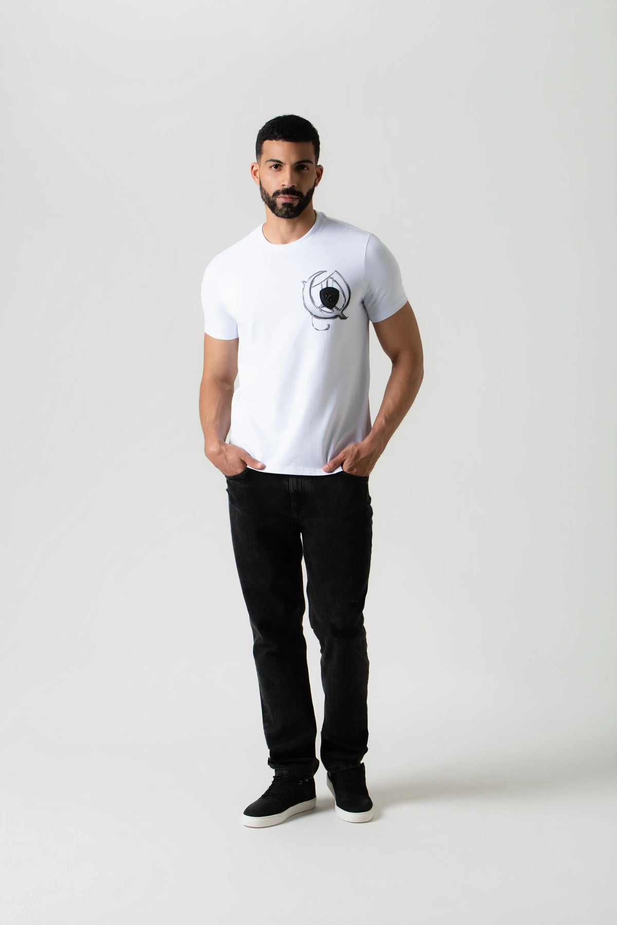 CAMISETA PREMIUM MANGA CORTA COLOR BLANCO OPTICO