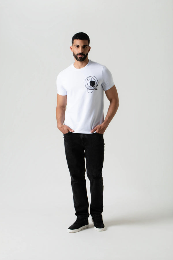 CAMISETA PREMIUM MANGA CORTA COLOR BLANCO OPTICO