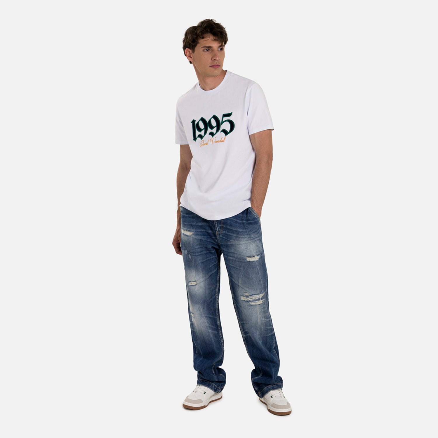 CAMISETA PREMIUM MANGA CORTA COLOR BLANCO OPTICO