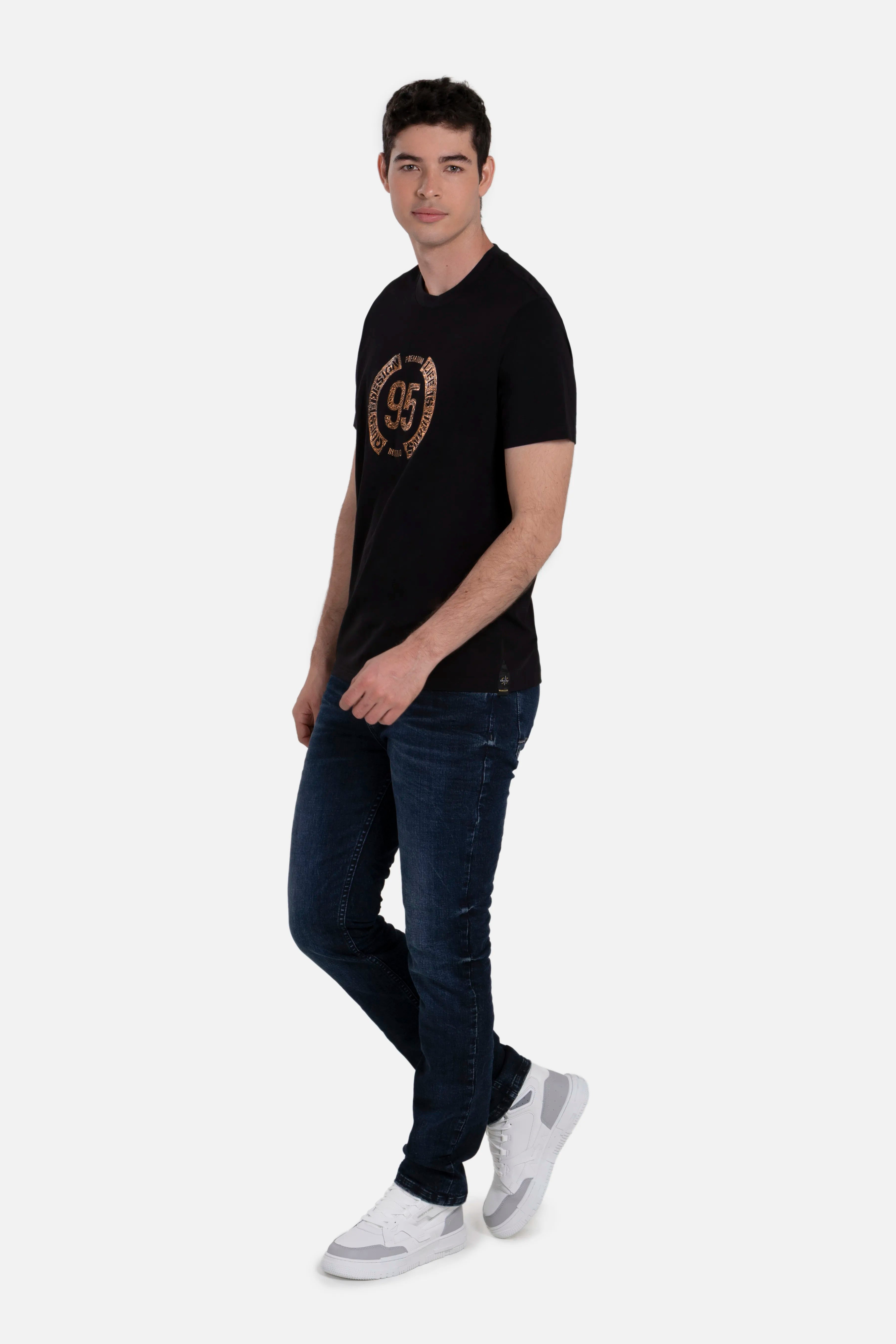 CAMISETA PREMIUM MANGA CORTA COLOR NEGRO