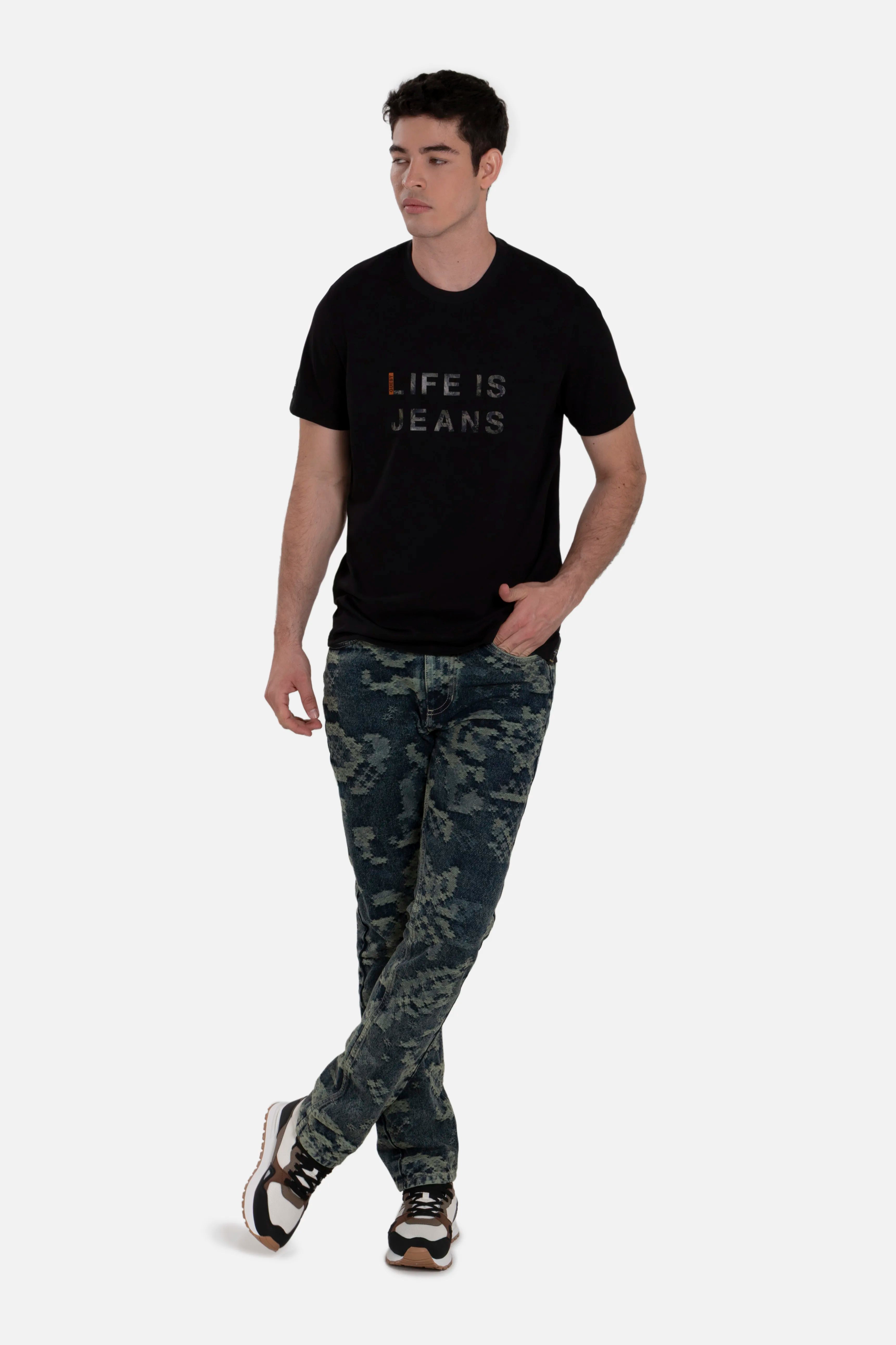 CAMISETA PREMIUM MANGA CORTA COLOR NEGRO