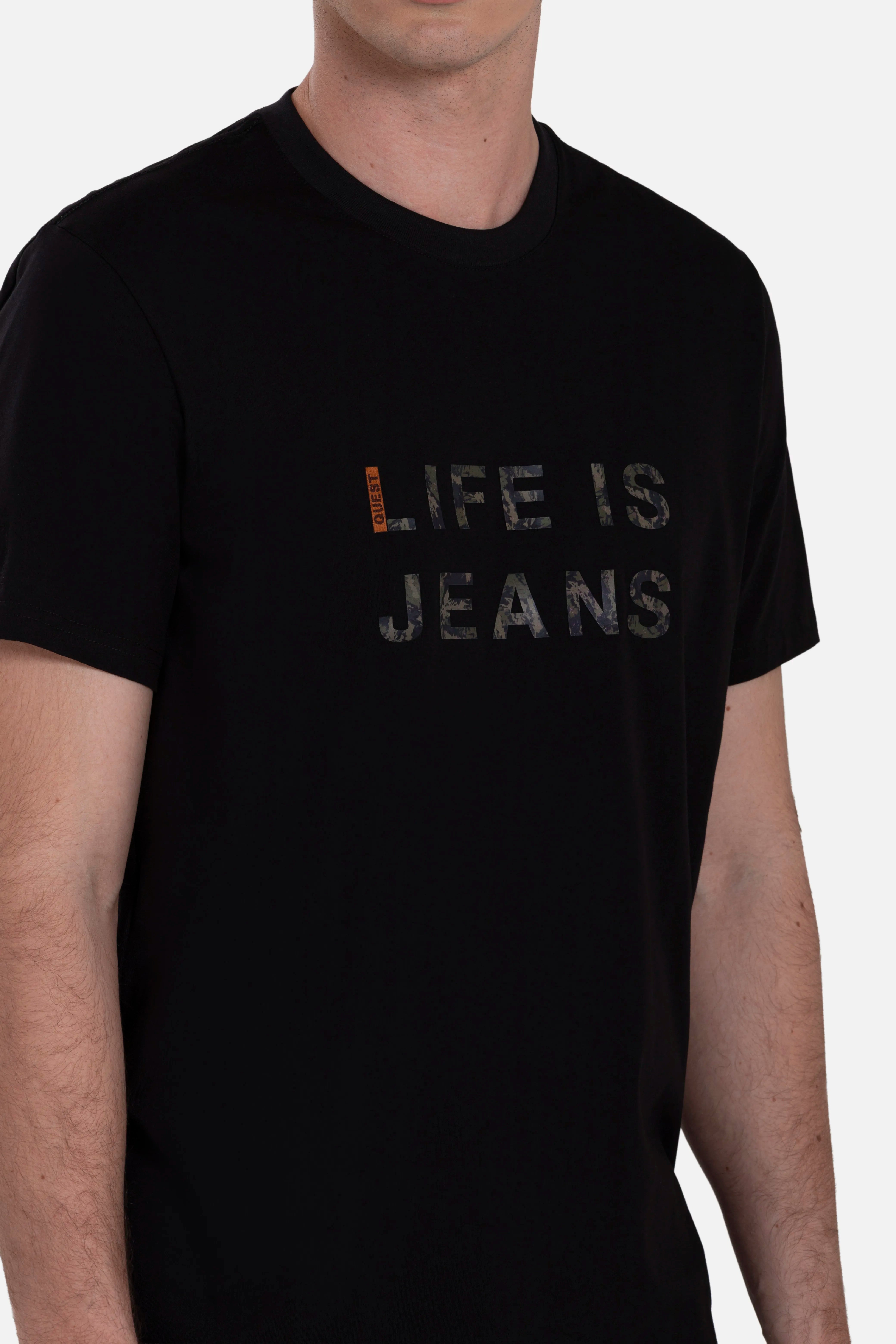 CAMISETA PREMIUM MANGA CORTA COLOR NEGRO