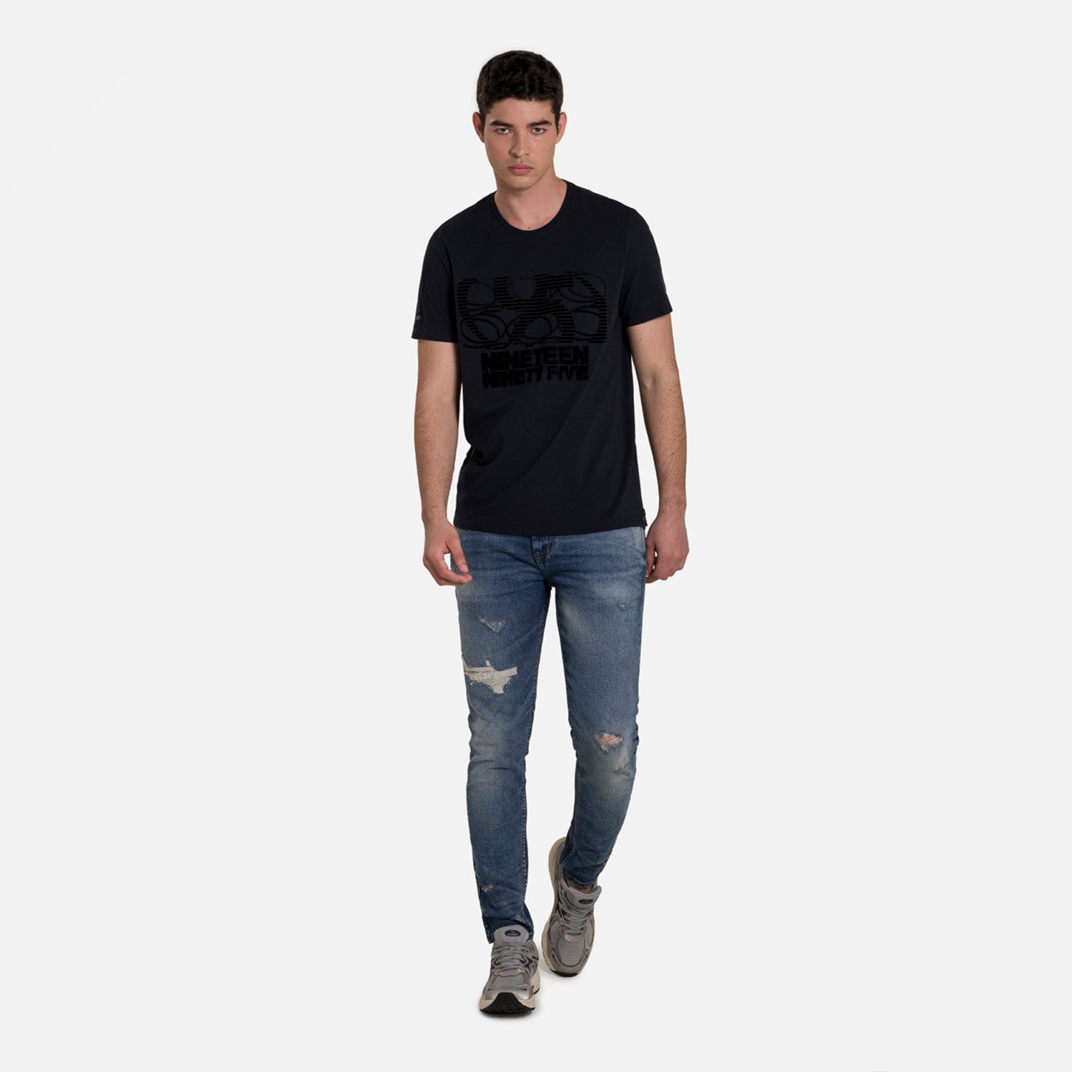 CAMISETA PREMIUM MANGA CORTA COLOR AZUL OSCURO