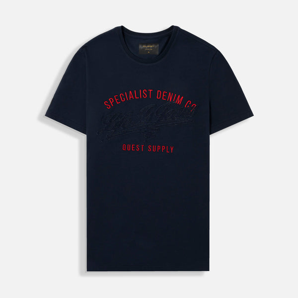 CAMISETA PREMIUM MANGA CORTA COLOR AZUL OSCURO