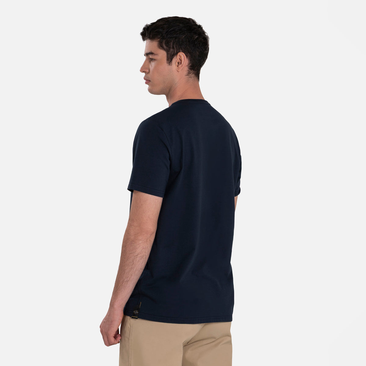 CAMISETA PREMIUM MANGA CORTA COLOR AZUL OSCURO – Quest Colombia