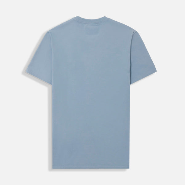 CAMISETA PREMIUM MANGA CORTA COLOR AZUL GLACIAR