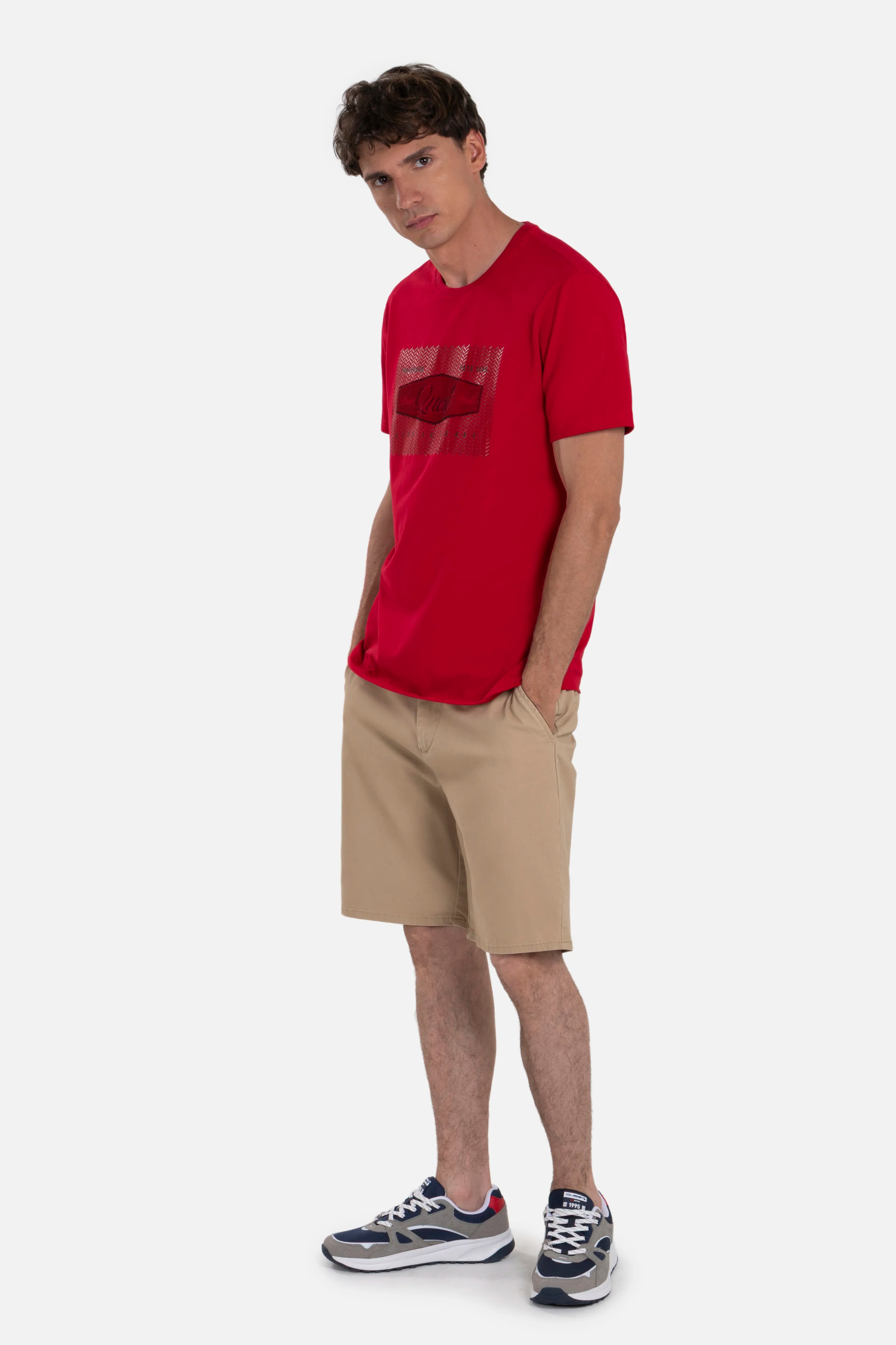 CAMISETA PREMIUM MANGA CORTA COLOR ROJO