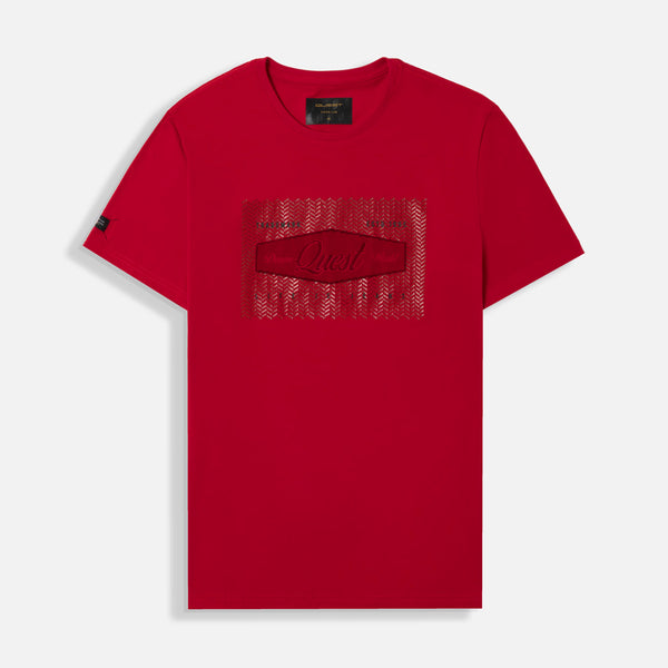 CAMISETA PREMIUM MANGA CORTA COLOR ROJO