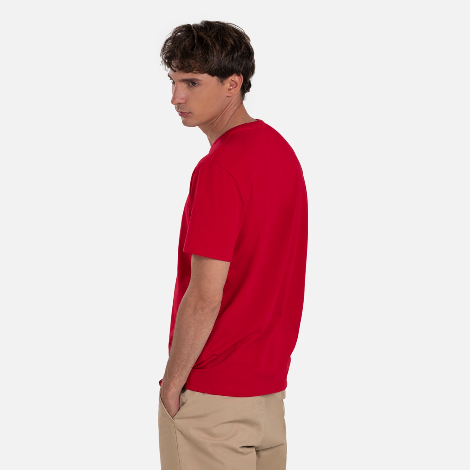 CAMISETA PREMIUM MANGA CORTA COLOR ROJO