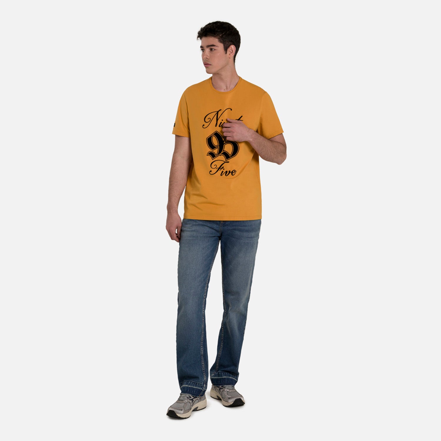 CAMISETA PREMIUM MANGA CORTA COLOR MOSTAZA