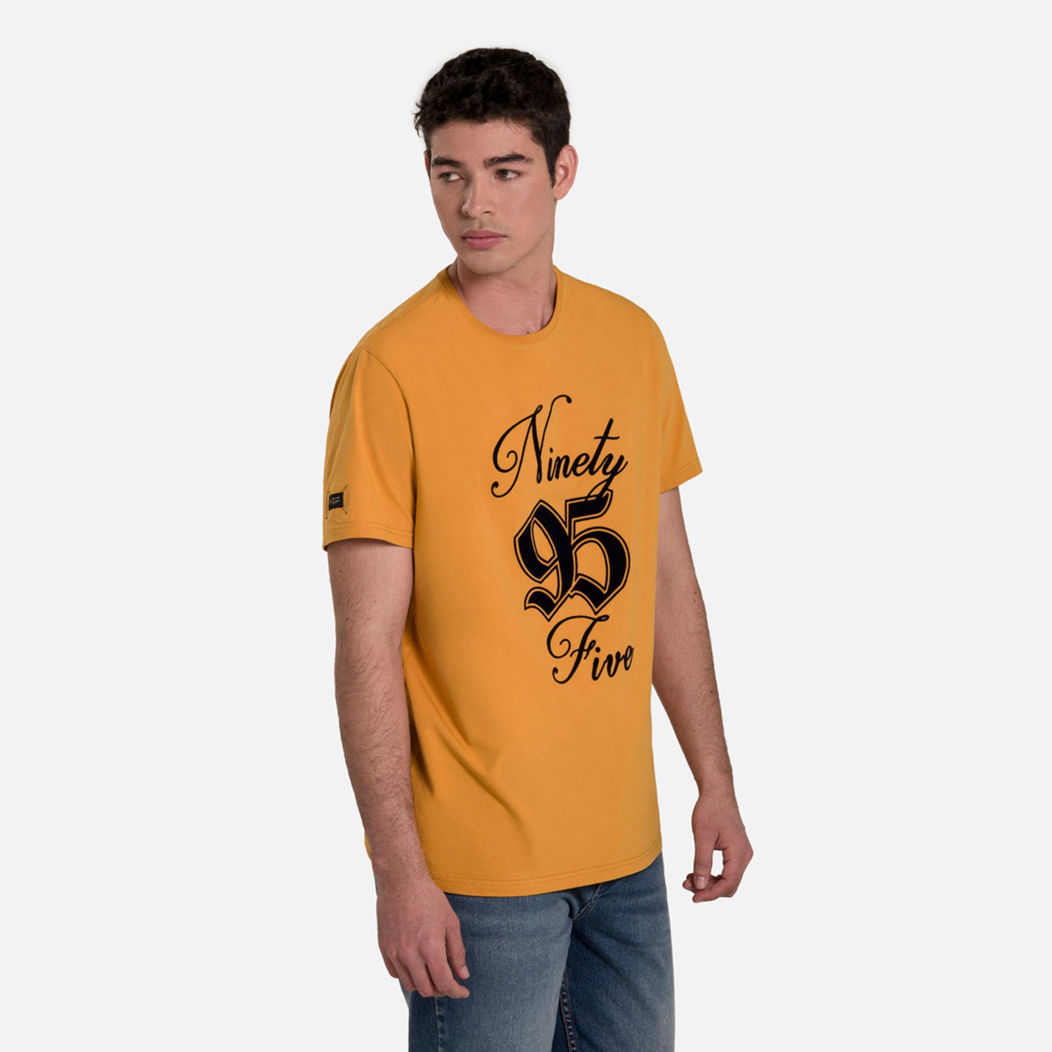 CAMISETA PREMIUM MANGA CORTA COLOR MOSTAZA