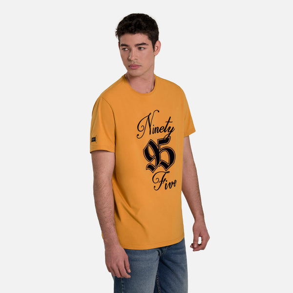CAMISETA PREMIUM MANGA CORTA COLOR MOSTAZA