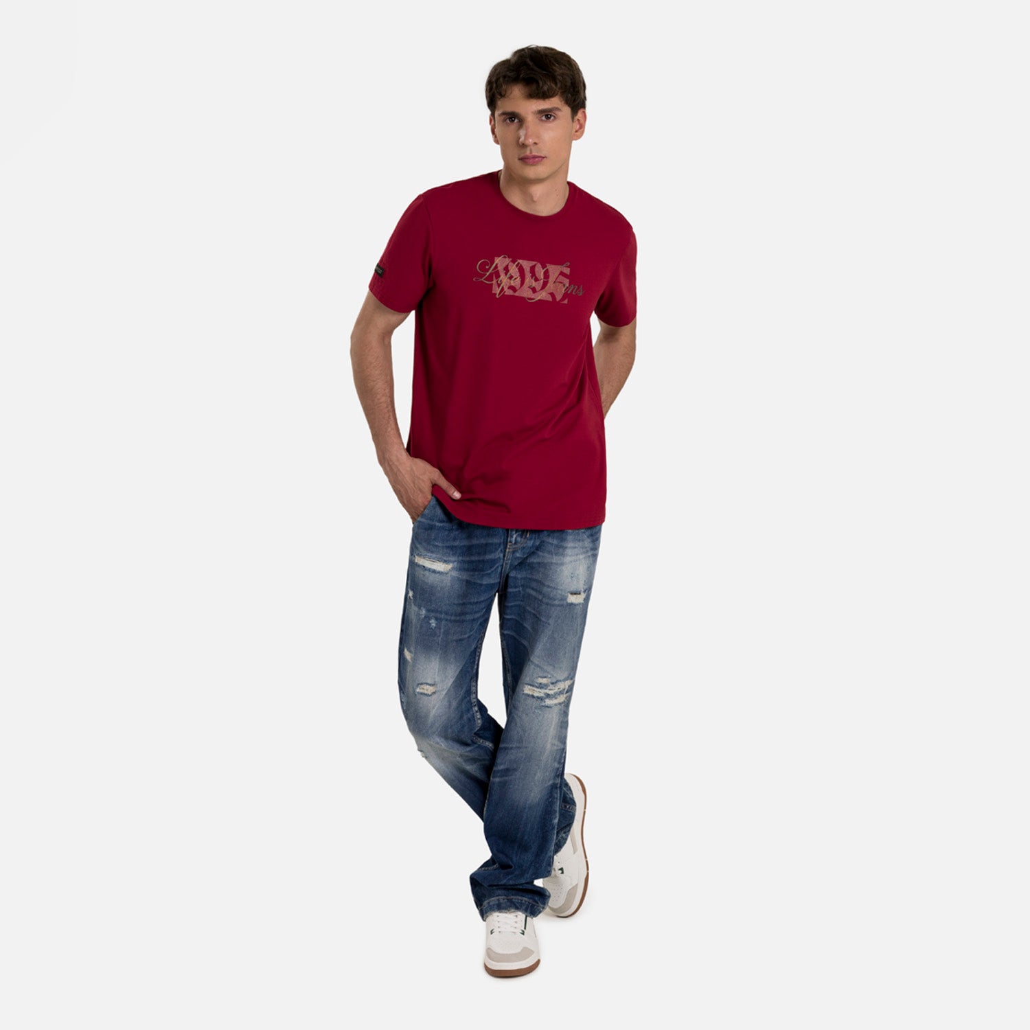 CAMISETA PREMIUM MANGA CORTA COLOR RED DAHILA