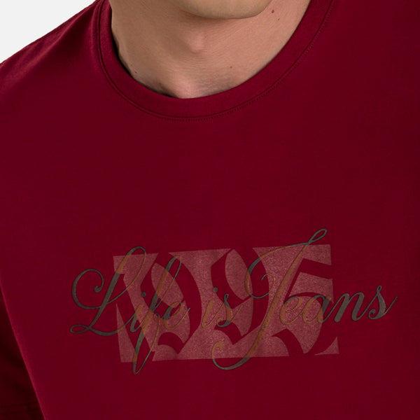 CAMISETA PREMIUM MANGA CORTA COLOR RED DAHILA