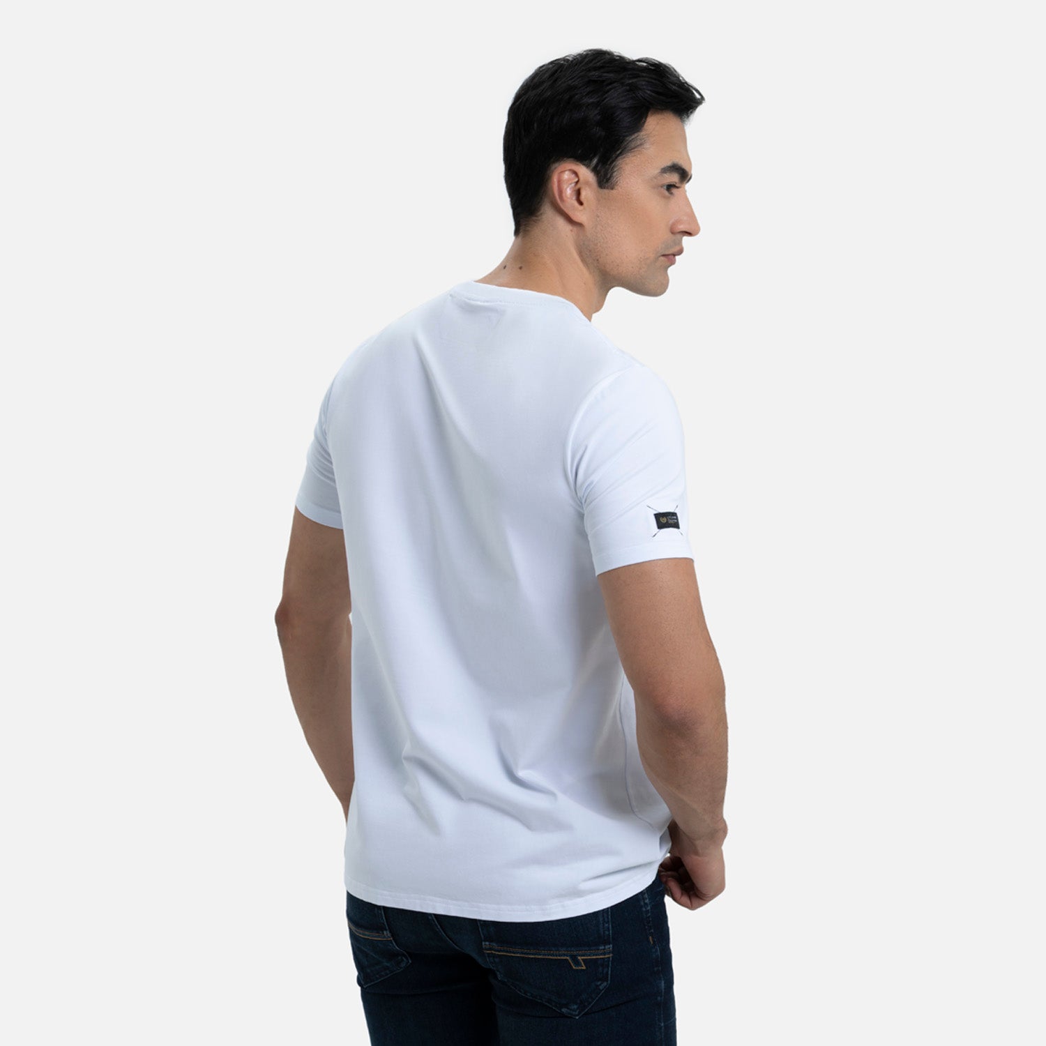 CAMISETA PREMIUM MANGA CORTA COLOR BLANCO OPTICO