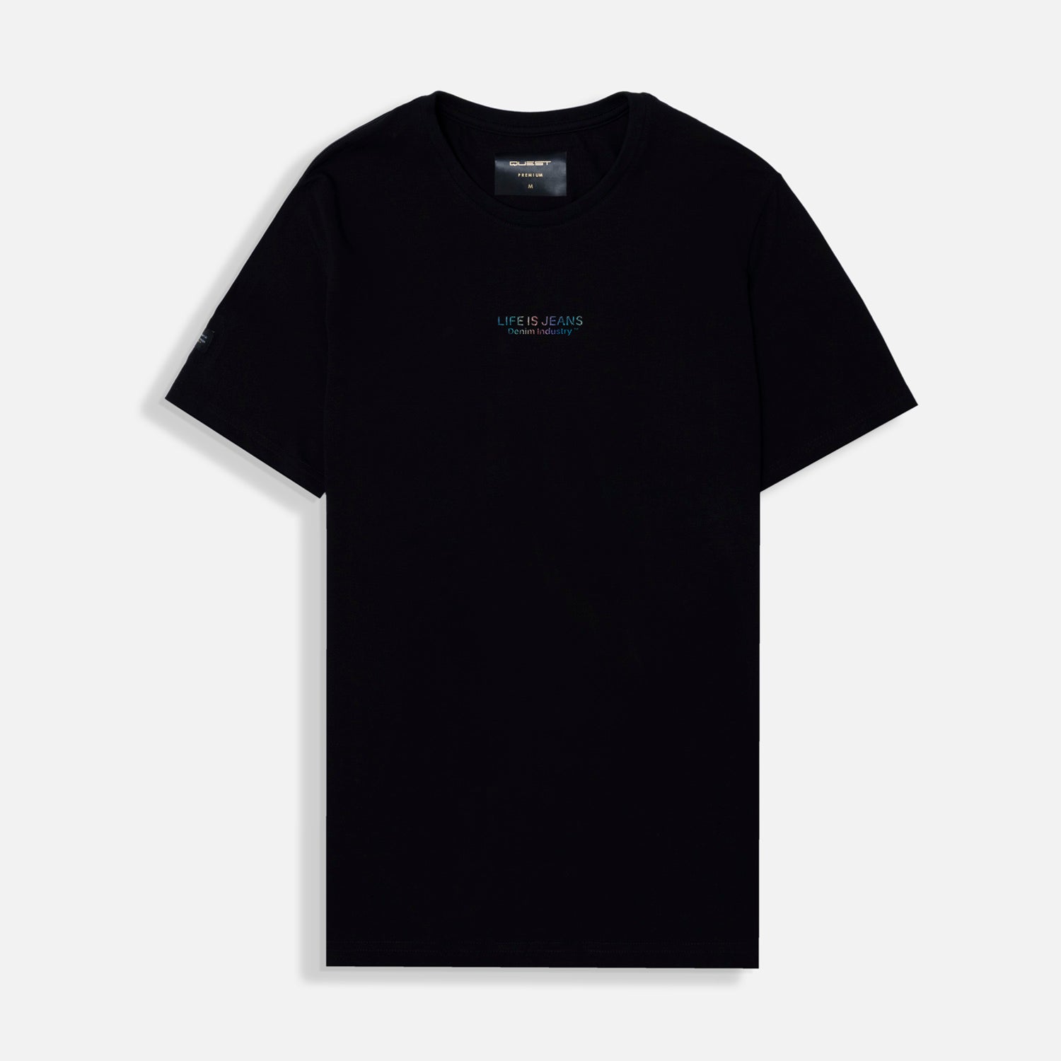 CAMISETA PREMIUM MANGA CORTA COLOR NEGRO
