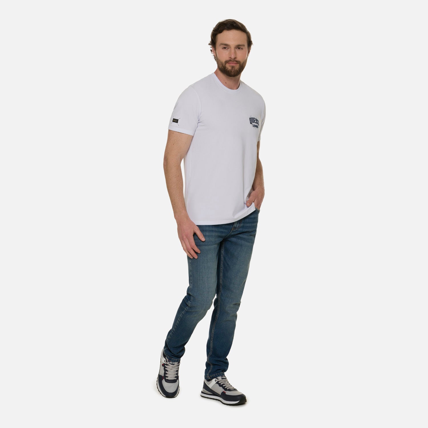 CAMISETA PREMIUM MANGA CORTA COLOR BLANCO OPTICO